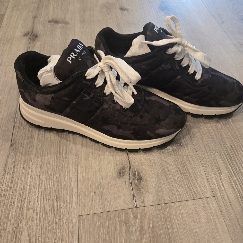 Prada Camouflage Athletic Sneakers Size 38 US Size 8